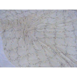 CR1056 Z GEORGETTE BIANCO SETA