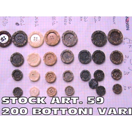 STOCK BOTTONI VARI ART. S59 N° 200