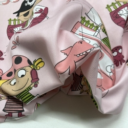 TESSUTO COTONE FUNNYLAND ROSA 