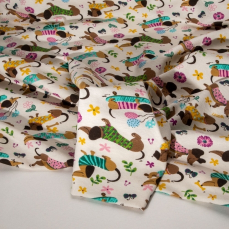 JERSEY BISTRETCH FANTASIA BASSOTTI