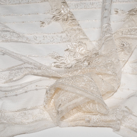 SCAMPOLO CM 65X140 PIZZO 38 PANNA
