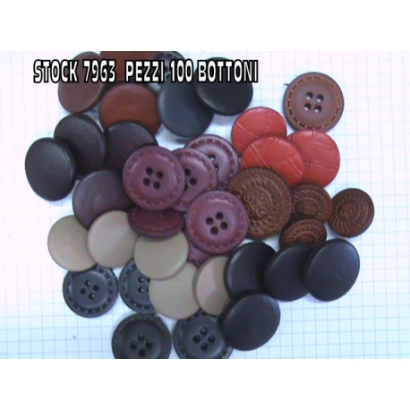 STOCK 7963 BOTTONI FINTA PELLE