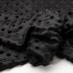 SCAMPOLO CM 70X150 MINKY GOFFRATO NERO 