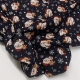TESSUTO COTONE FANTASIA BABBO NATALE BLU