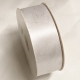 Doppio Raso Bianco da 40 mm - Bobina da 50 Metri: Raffinatezza e Versatilità per Creazioni Sublimi