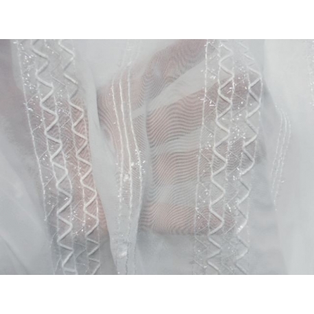 GITANA GEORGETTE LUREX BIANCO