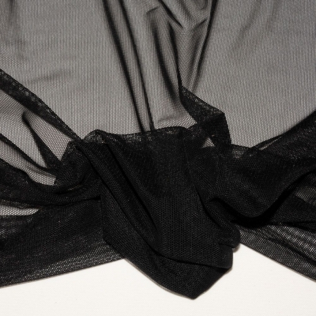 SCAMPOLO CM 55X150 TULLE STRETCH NERO 