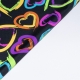LYCRA NEON 20 NERO/CUORI COLORATI