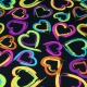 LYCRA NEON 20 NERO/CUORI COLORATI