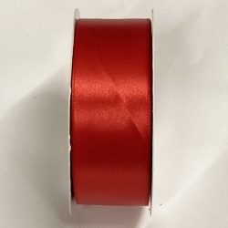 Doppio Raso Rosso da 40 mm - Bobina da 50 Metri: Passione e Prestigio per Ogni Creazione