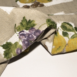 SCAMPOLO CM 180X140 TESSUTO LINO FANTASIA NATURALE 