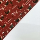 TESSUTO COTONE FANTASIA BASSOTTO NATALE ROSSO