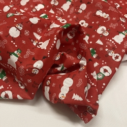 SCAMPOLO CM 65X140 TESSUTO COTONE FANTASIA NATALE 3