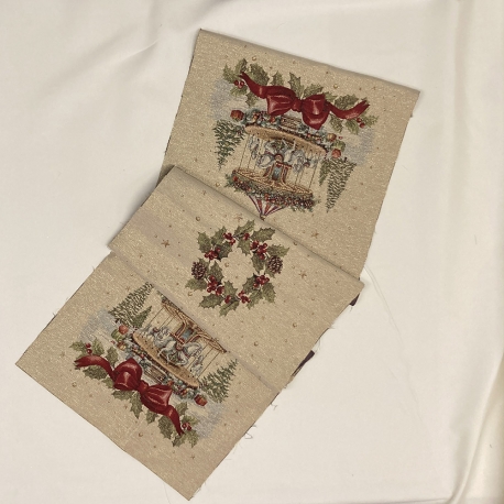 RUNNER GIOSTRA DI NATALE CM. 140X47