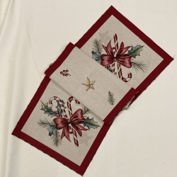 RUNNER FIOCCO DI NATALE CM. 140X47