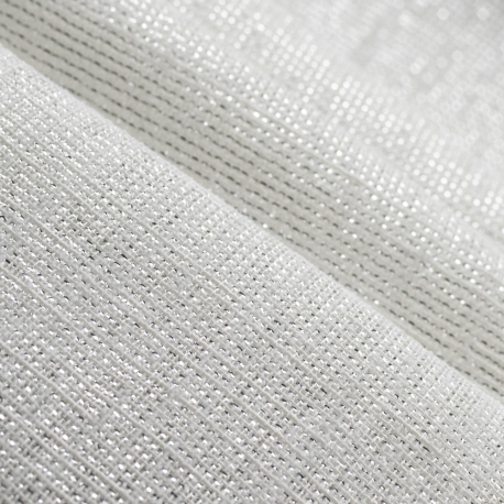 SCAMPOLO CM 120X320 TENDA LUREX BIANCO ARGENTO