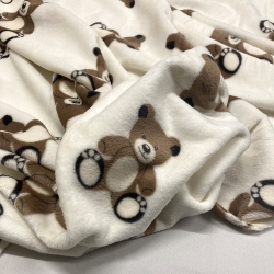 SCAMPOLO CM 100X150 PILE CINIGLIATO FANTASIA ORSETTO