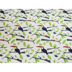 SCAMPOLO CM 60X150 FELPA BISTRETCH FANTASIA TUCANO