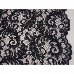 SCAMPOLO CM. 55X140 PIZZO REBRODE' MB60446 NERO