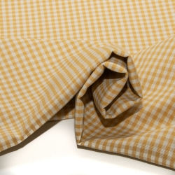 Tessuto Country misto cotone scacchi o tinta unita