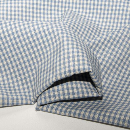 Tessuto Country misto cotone scacchi o tinta unita