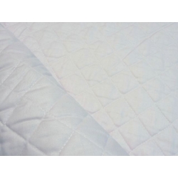 SCAMPOLO CM 75X150 TRAPUNTA COTONE 642 DOUBLE FACE BIANCA