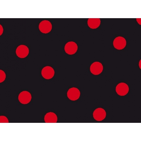 SCAMPOLO CM 110X150 HIPPYE 16 NERO POIS ROSSO