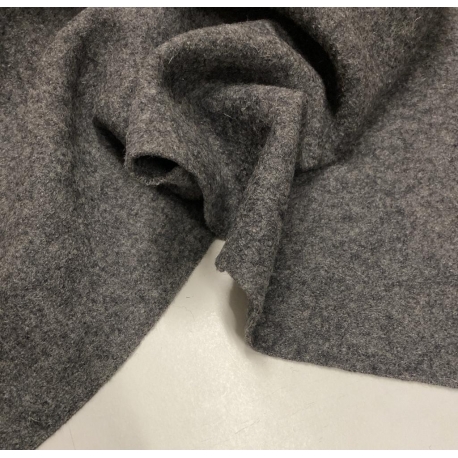 SCAMPOLO CM 120X145 LANA COTTA GRIGIO MELANGE SCURO