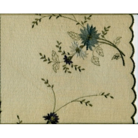 TULLE 115753 ORO RICAMATO CM 160X0.95