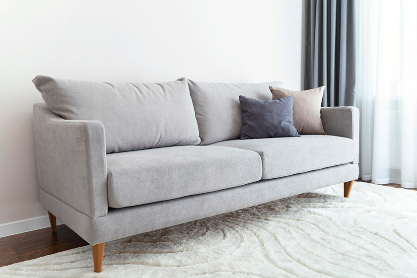 Tessuti per divani colore grigio