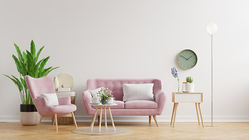 Tessuti per divani colore rosa